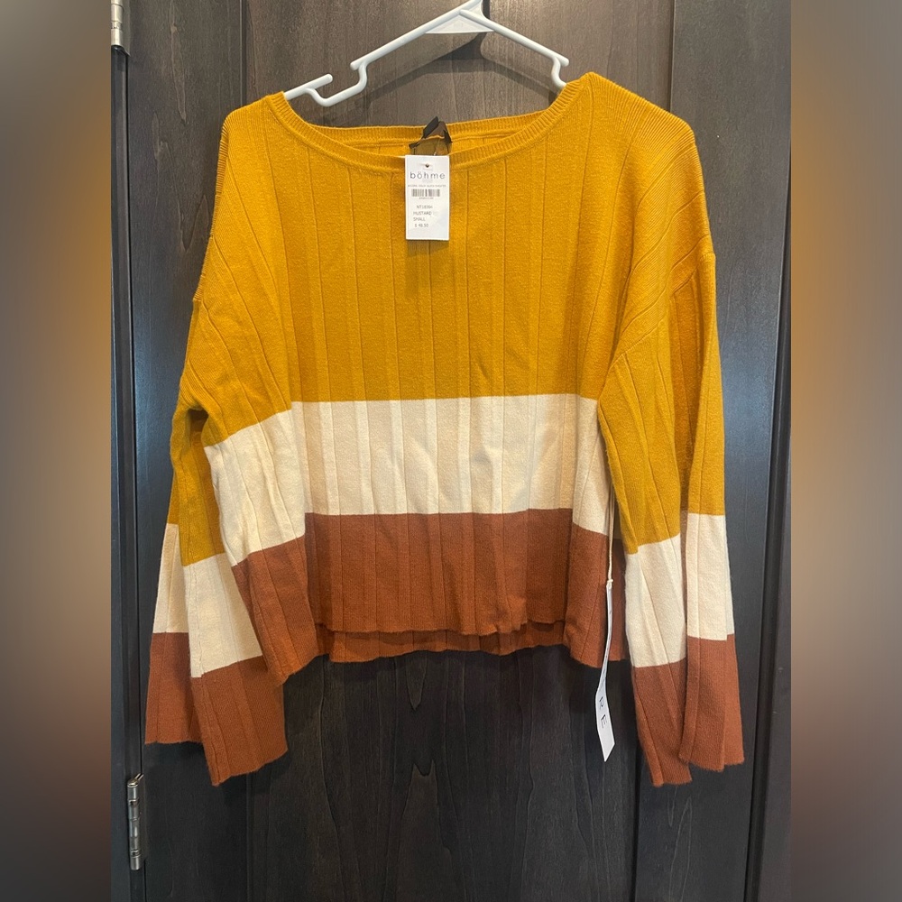Color block sweater from böhme boutique